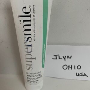 NEW Supersmile Whitening Toothpaste 4.2 oz, Jasmine & green tea mint Toothpaste